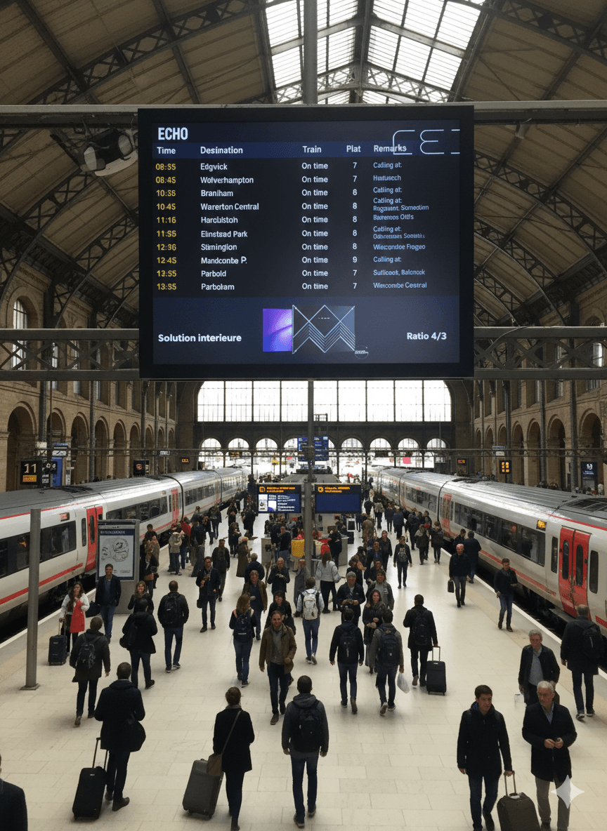 solution LED intérieure 600-800 nits ratio 4/3