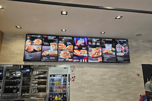 affichage dynamique chez KFC 